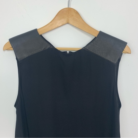 Alice + Olivia by Stacy Bendel Silk / Leather Tank Top - Picture 2 of 9